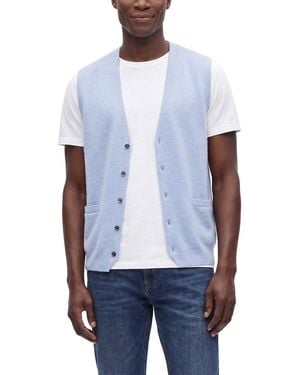 N.Peal Cashmere Chelsea Cashmere Waistcoat - White