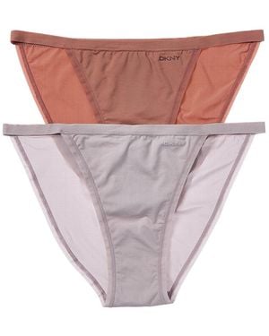 DKNY 2pk Active Comfort String Bikini - Pink