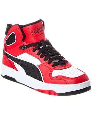 PUMA Rbd Break Mid Leather Sneaker - Red