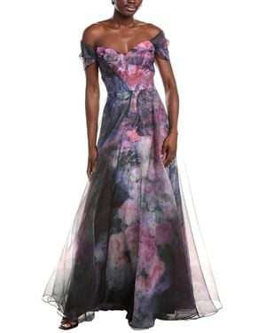 Rene Ruiz Organza Gown - Purple