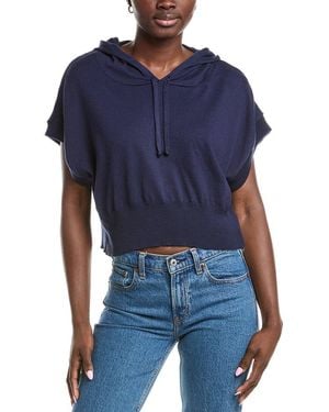 ANNA KAY Lesaki Cashmere-Blend Hoodie - Blue