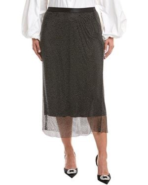 Marina Rinaldi Plus Nuvole Jersey Skirt - Multicolor