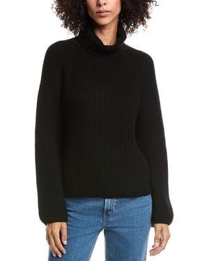 Forte Luxe Wool & Cashmere-Blend Turtleneck Sweater - Black