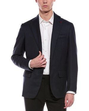 Isaia Wool Jacket - Blue