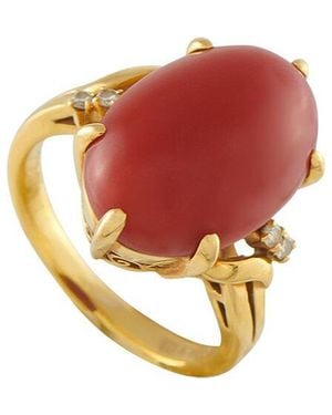 Mikimoto 18k Coral Ring (authentic Pre-loved) - White