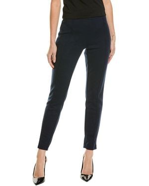St. John Pull-On Wool-Blend Pant - Black