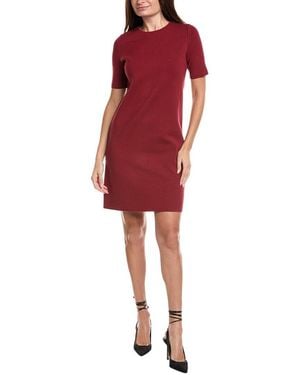 Lafayette 148 New York Knit Midi Dress - Red