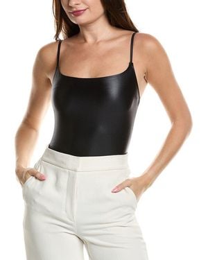 Commando Matte Metallic Cami Bodysuit - Black