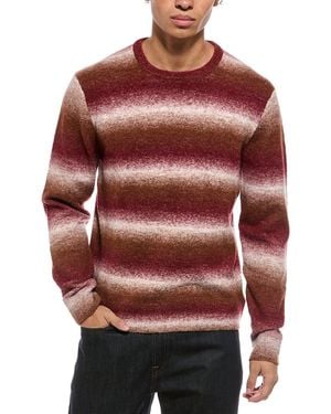 Joe's Jeans Ombre Wool-Blend Crewneck Jumper - Red