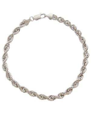 Italian Gold 10K 5Mm Hollow Rope Bracelet - Metallic