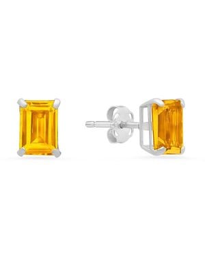 MaxColor 14k 1.50 Ct. Tw. Citrine Studs - Yellow
