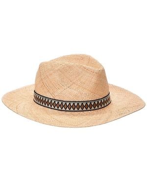 Bruno Magli Packable Straw Panama Hat - Natural