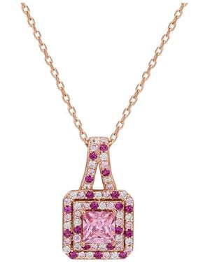 Suzy Levian CZ Jewelry Suzy Levian Cz Pendant - Pink