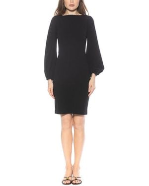 Alexia Admor Elowen Boatneck Sheath Dress - Black
