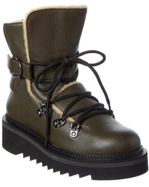 Ferragamo Elimo Leather Boot - Black