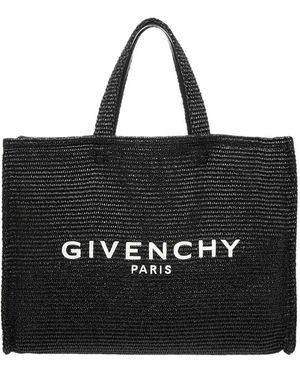Givenchy G Medium Raffia Tote - Black
