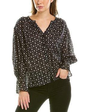 Garrie B Gauze Top - Black