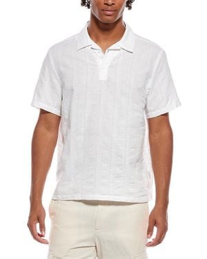 Onia Linen-blend Popover Shirt - White