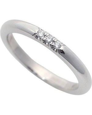 Tiffany & Co. Platinum Diamond Wedding Band Ring (authentic Pre-loved) - White