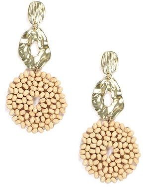 Eye Candy LA Clifton Summer Drop Earrings - Metallic
