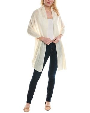 La Fiorentina Cashmere & Wool-Blend Wrap - White