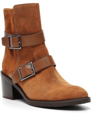 Donald J Pliner Darby Leather & Suede Bootie - Brown