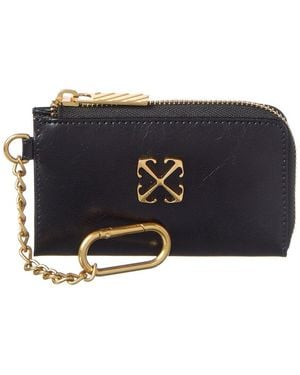 Off-White c/o Virgil Abloh Small Leather Coin Purse - Black