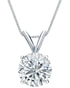 Sabrina Designs Lab Grown Diamonds 14K 4.00 Ct. Tw. Lab-Grown Diamond Solitaire Necklace - White
