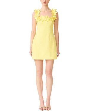 Elliatt Cara Square Neck Mini Dress - Yellow