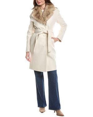 Ellen Tracy Belted Coat - Natural
