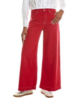 Ba&sh Fusc Linen-Blend Jeans - Red