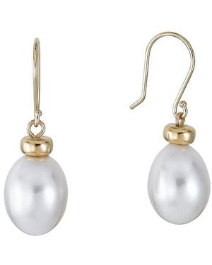 Belpearl 14K 10Mm Pearl Earrings - Metallic