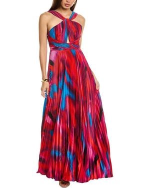 AMUR Lindley Halter Gown - Red