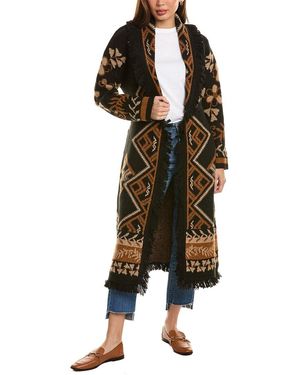 Hale Bob Jacquard Wool-Blend Maxi Jumper - Black