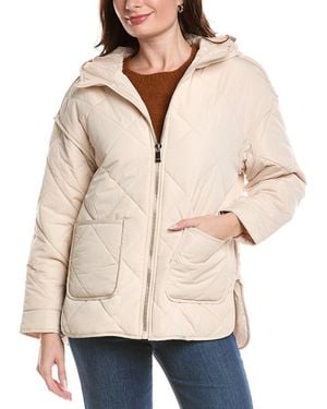 Kensie Cire Medium Quilted Jacket - Natural