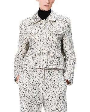 Adam Lippes Amos Wool-Blend Jacket - Grey