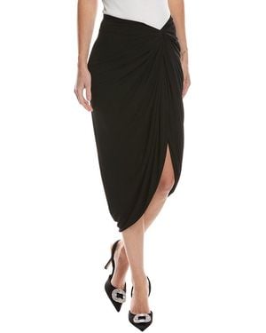 Michael Kors Gathered Body-con Midi-skirt - Black