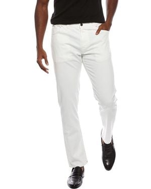 Isaia Slim Straight Pant - White