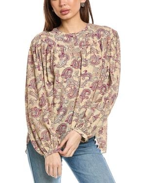 Isabel Marant Isabel Marant E'Toile Banessa Silk Blouse - Natural