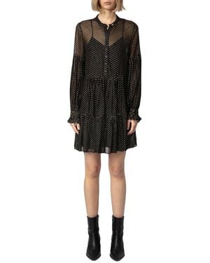Zadig & Voltaire Randy Mousseline Sparle Dress - Black