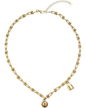 Eye Candy LA Titanium Delilah Necklace - Metallic