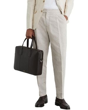Reiss Finch Side Adjuster Prince Linen-Blend Trouser - Multicolor