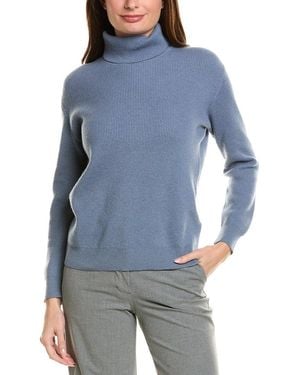 Brunello Cucinelli Cashmere Turtleneck Jumper - Blue