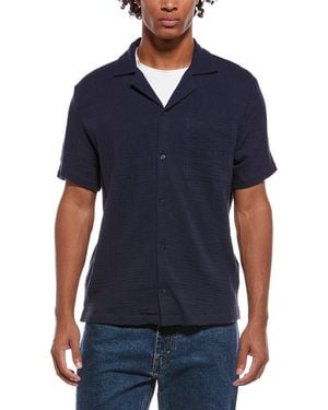 Joe's Jeans Gauze Camp Collar Shirt - Blue