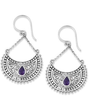 Samuel B. 0.65 Ct. Tw. Amethyst Earrings - Metallic