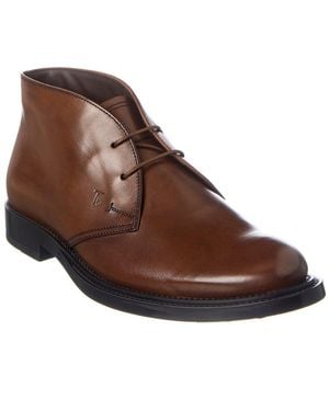 Tod's Tods Desert Leather Boot - Brown