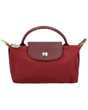 Longchamp Le Pliage Mini Canvas Bag - Red