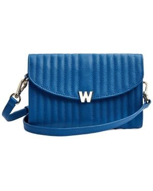 Wolf 1834 Mimi Crossbody Bag With Wristlet In Mari - Blue