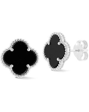 Sphera Milano Clover Studs - Black