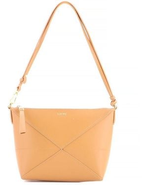 Loewe Leather Puzzle Fold Pouch Bag (Authentic Pre-Loved) - Multicolor